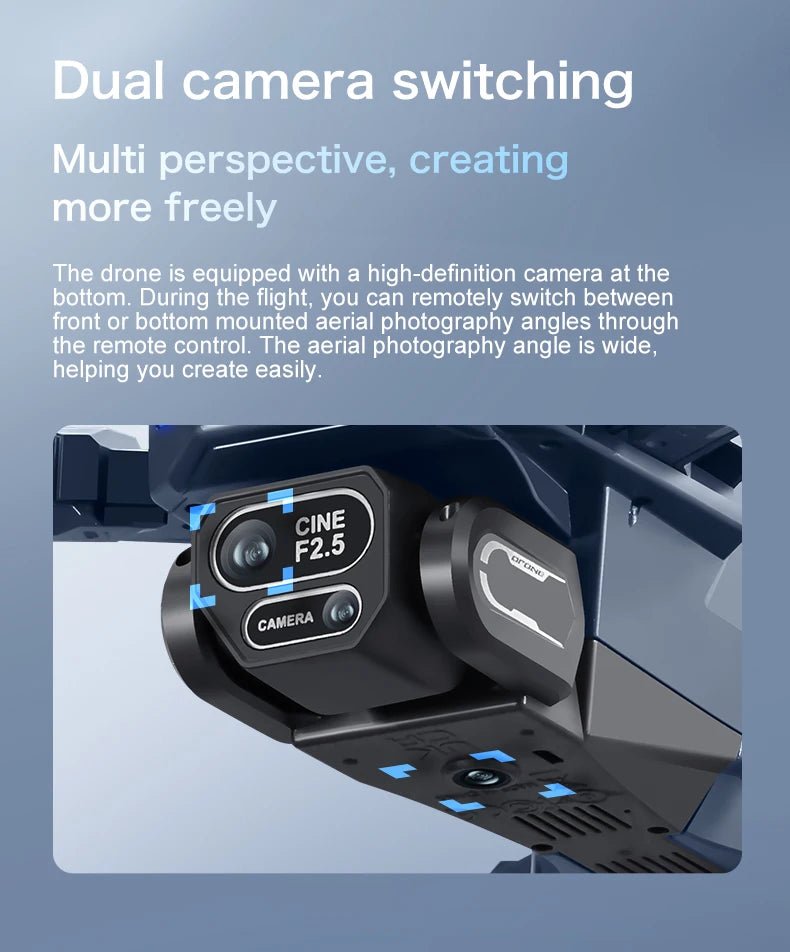 2025 Nouveaux drones GT8 FPV GPS 8K professionnels HD 360 ° Double caméra 5G WIFI moteurs sans balais évitement d'obstacles quadrirotor pliable