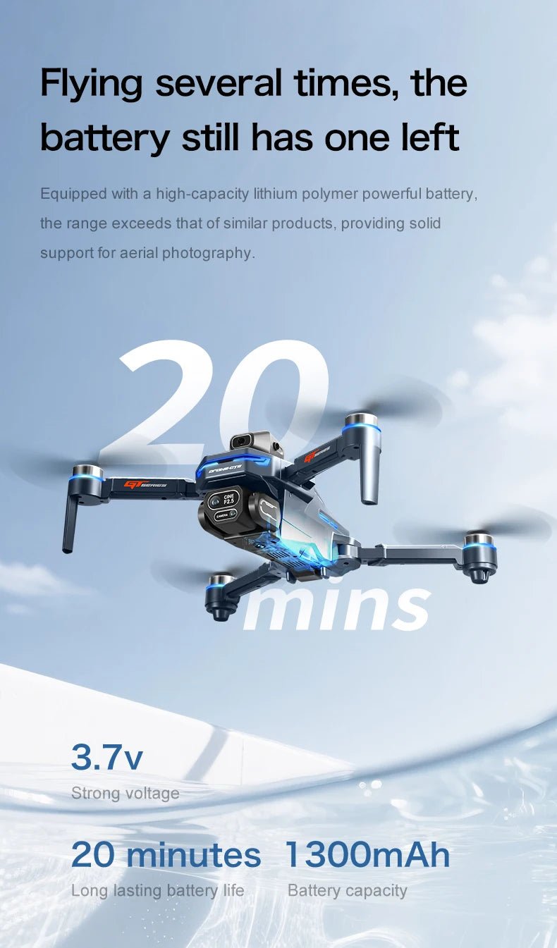 2025 Nouveaux drones GT8 FPV GPS 8K professionnels HD 360 ° Double caméra 5G WIFI moteurs sans balais évitement d'obstacles quadrirotor pliable