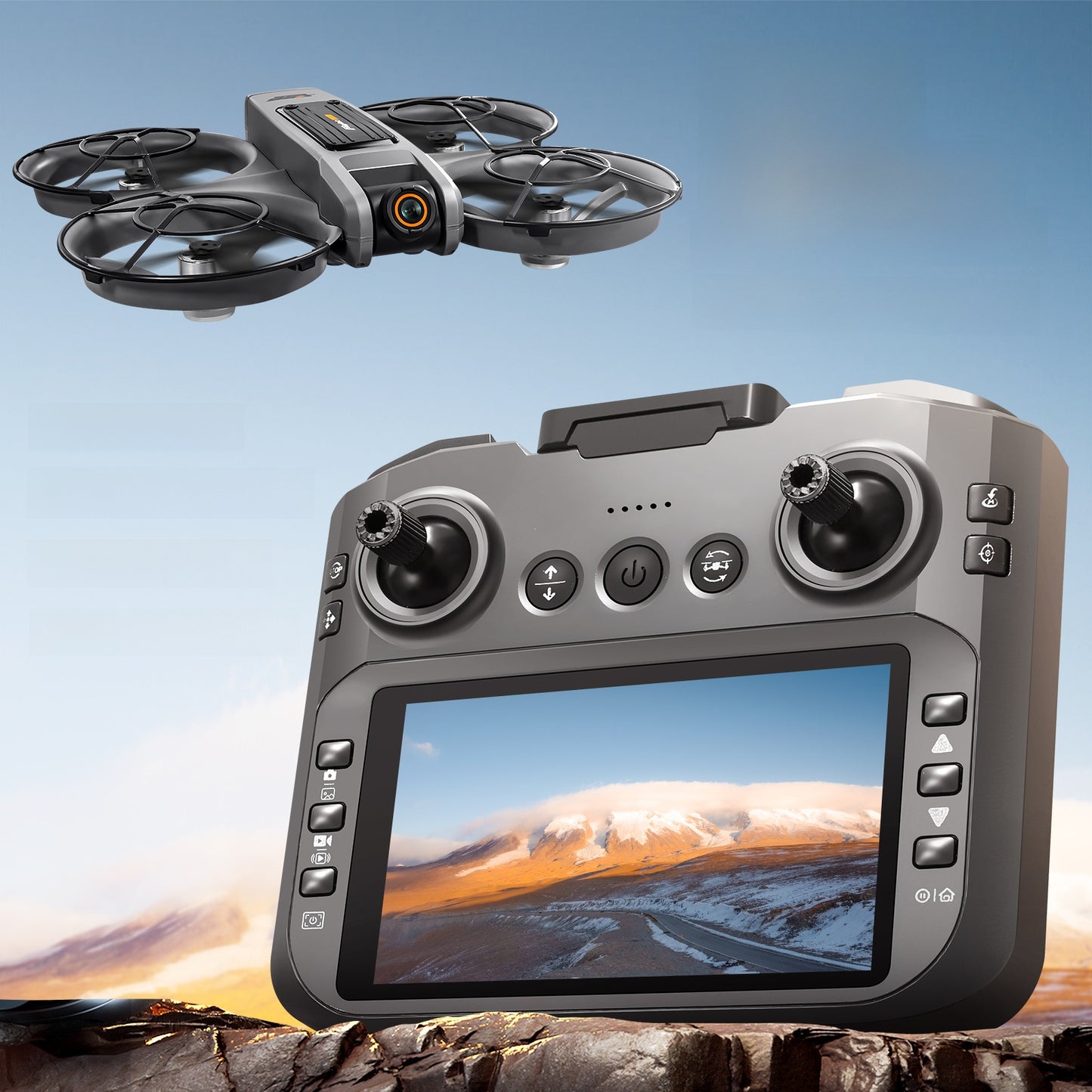 S156 Drones Large Screen RC Drone 4k Gps Positioning Foldable Obstacle Avoidance Brushless Gimbal Optical Flow S156 Drones