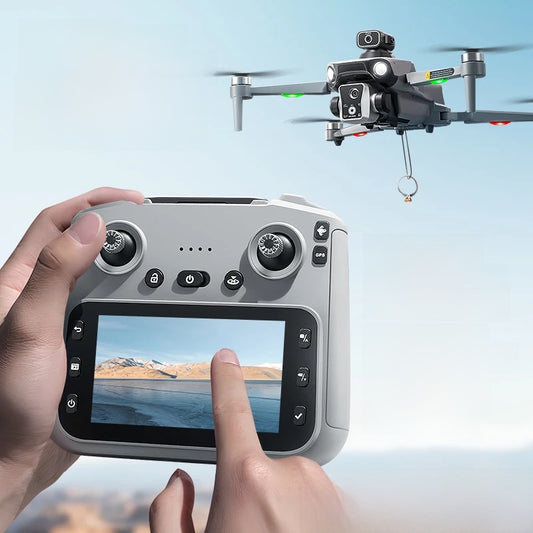 Nouveau K19 MAX GPS Drone professionnel 8K caméra aérienne FPV brosse évite d'obstacles avec grand écran télécommande Drone pliant