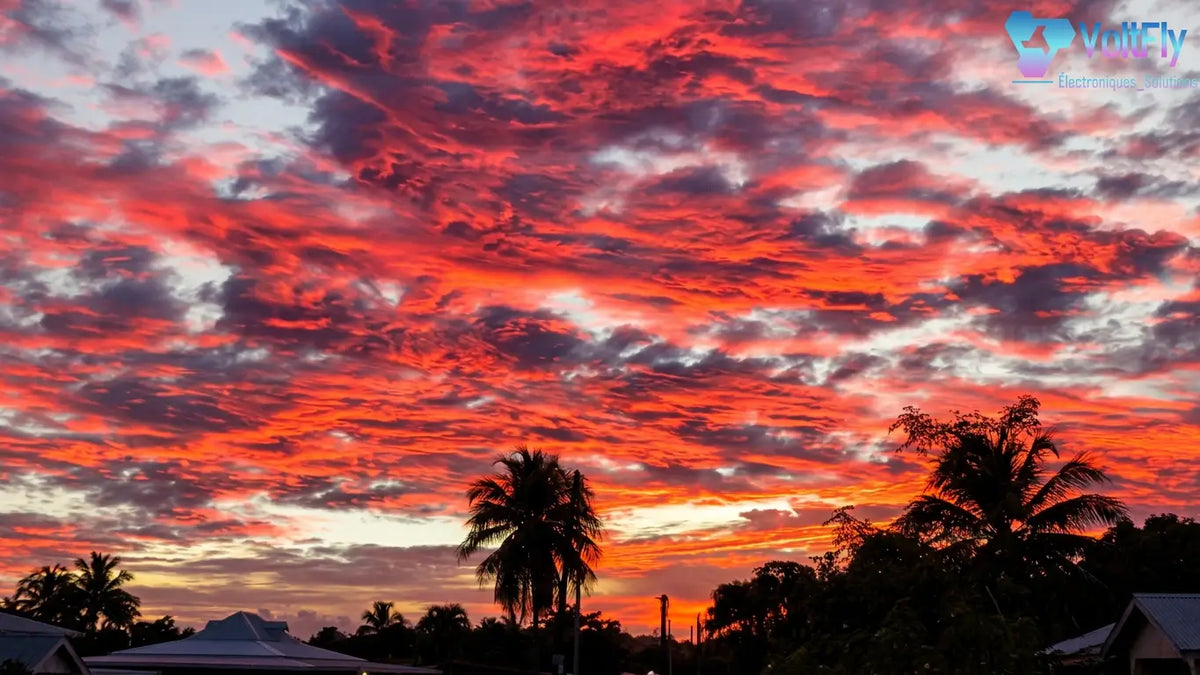 Coucher de soleil spectaculaire – Prise de vue vidéo | VoltFly
