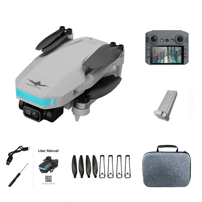 Pack Drone Pliable "KF107" 4K + Référencement + Rush 4K inclus