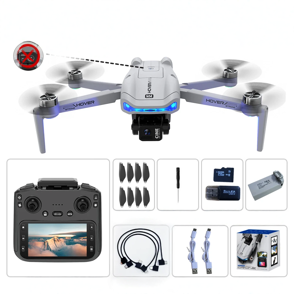 Drone X40 MAX 8K avec Caméra Double, Nacelle 3 Axes et GPS FPV