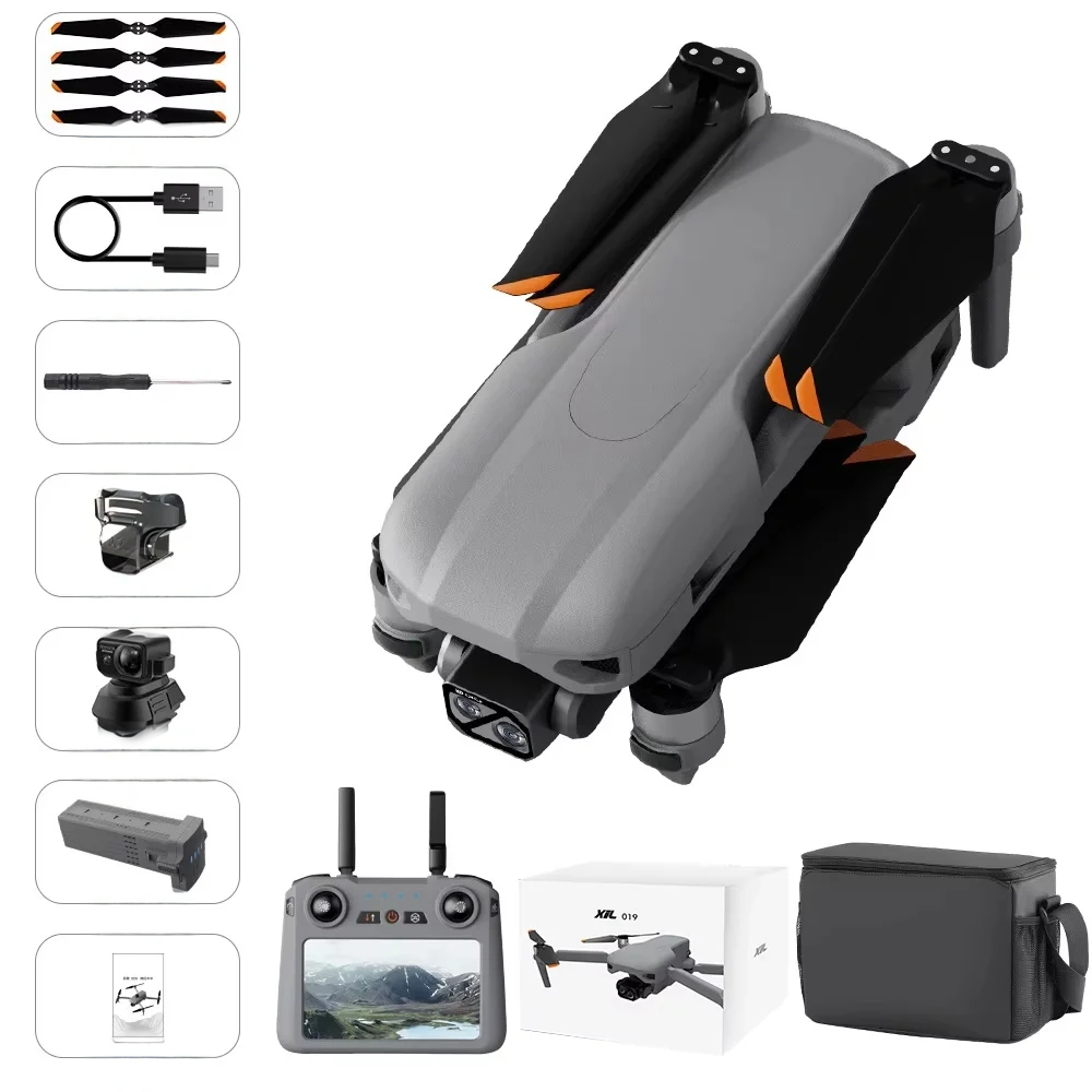 Drone RC 019 GPS avec Caméra 8K, Nacelle 3 Axes et Évitement d'Obstacles