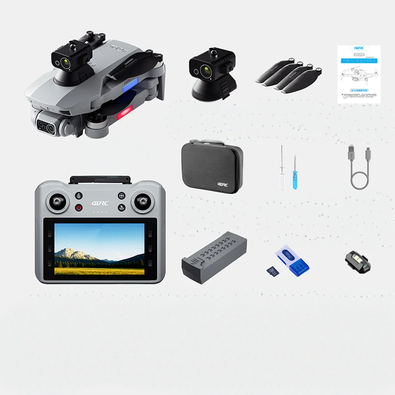 4DRC F8 pro MAX Drone Télécommandé 5G WIFI Écran Quadcopter 8K HD Dual Camera FPV Avec Évitement Obstacles Jouet Drone