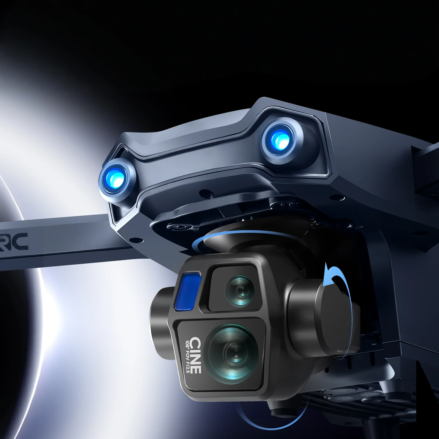Drone S819 GPS HD avec Télécommande à Écran et 2 Batteries