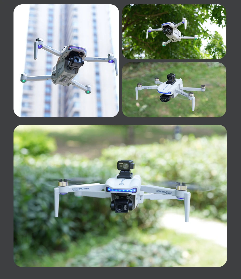 Drone X40 MAX 8K avec Caméra Double, Nacelle 3 Axes et GPS FPV
