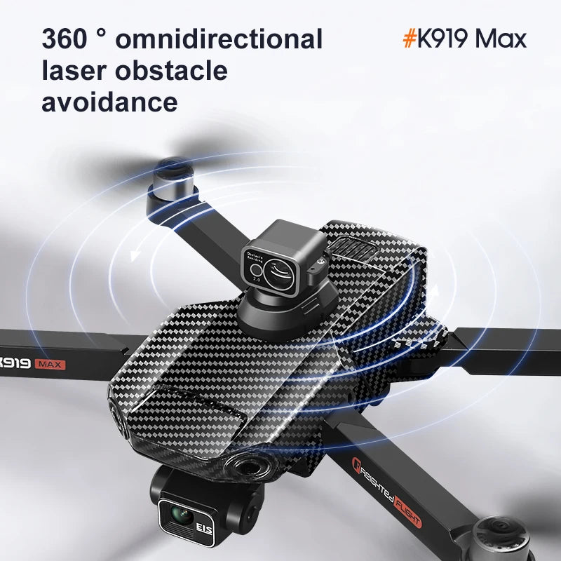 K919 MAX GPS Drone 4K Professional HD EIS Camera 3-Axis Gimbal HD 1920P