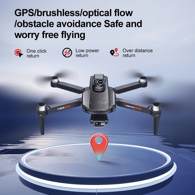 K919 MAX GPS Drone 4K Professional HD EIS Camera 3-Axis Gimbal HD 1920P