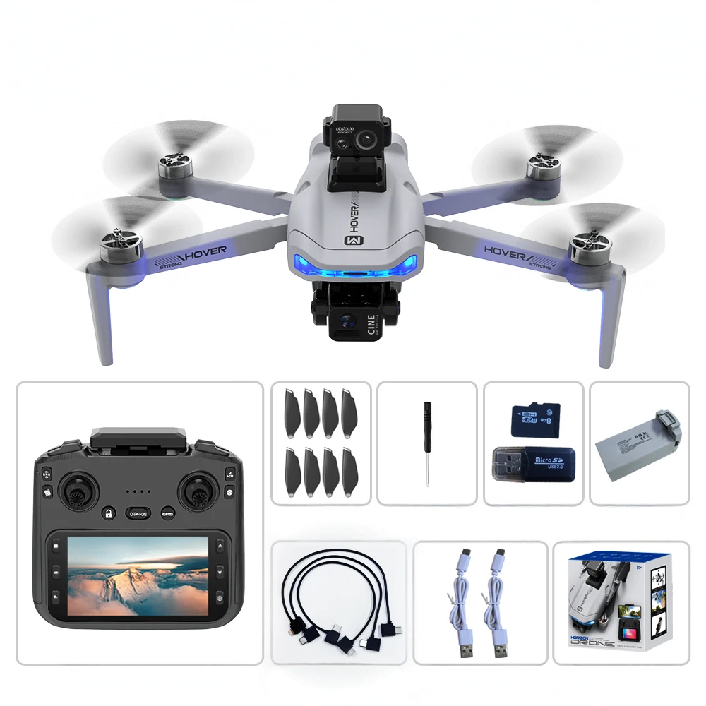 Drone X40 MAX 8K avec Caméra Double, Nacelle 3 Axes et GPS FPV