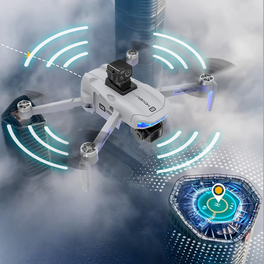 Drone X40 MAX 8K avec Caméra Double, Nacelle 3 Axes et GPS FPV