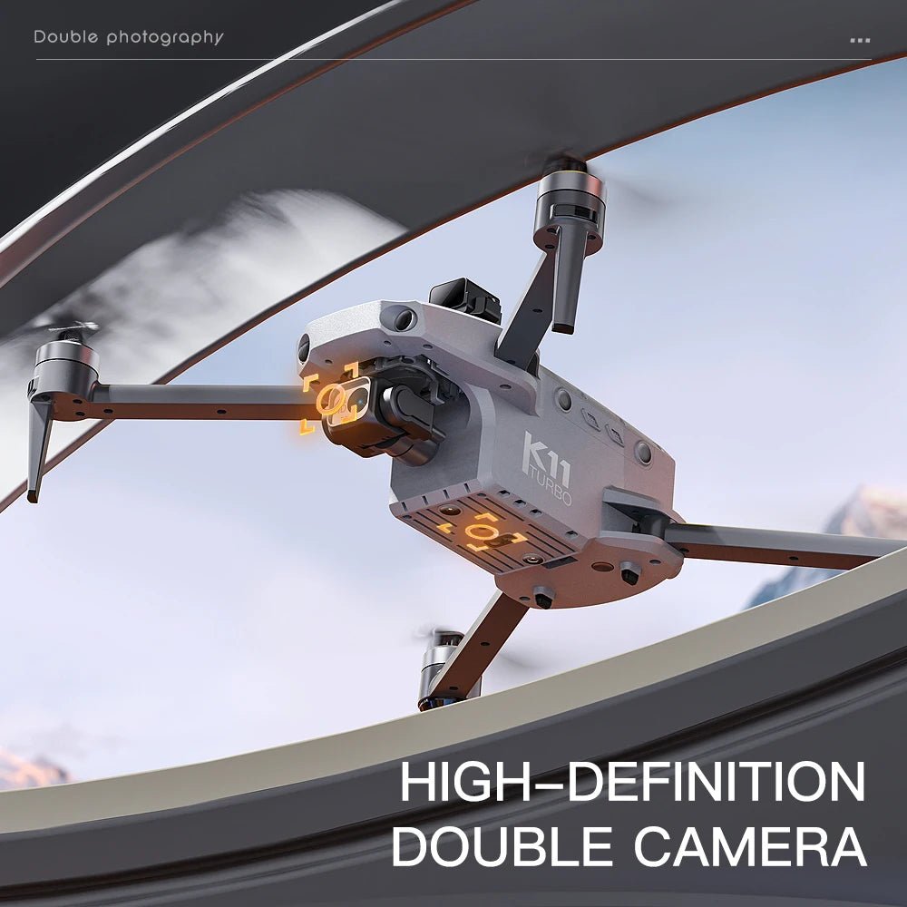 Drone K11 – Caméra 4K Ultra HD, 28 min de vol, portée 4 km, pliable1601043148327-Gray-4K UHD-K11 DroneVoltFly