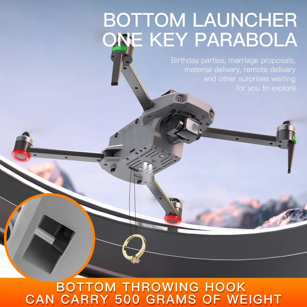 Drone K11 – Caméra 4K Ultra HD, 28 min de vol, portée 4 km, pliable1601043148327-Gray-4K UHD-K11 DroneVoltFly