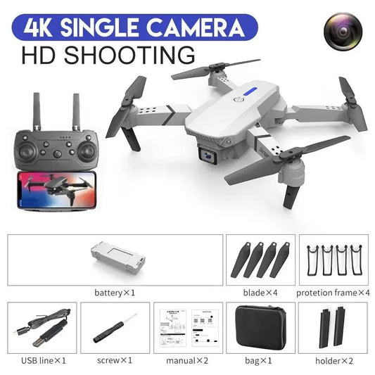 2024 E88Pro RC Drone 4K 1080P Wide Angle HD CameraDrone avec caméraDimensionnel Dimensionnel