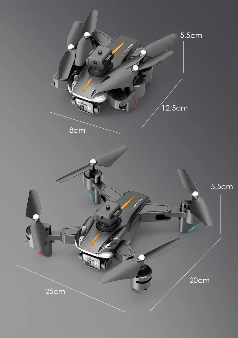 Lenovo - Drone P11S 8K Professionnel, Photographie Aérienne Haute Définition, Caméra pour Touristes, Quadrirotor Omnidirectionnel, Évitement d'ObstaclesDrone avec caméraDimensionnel Dimensionnel