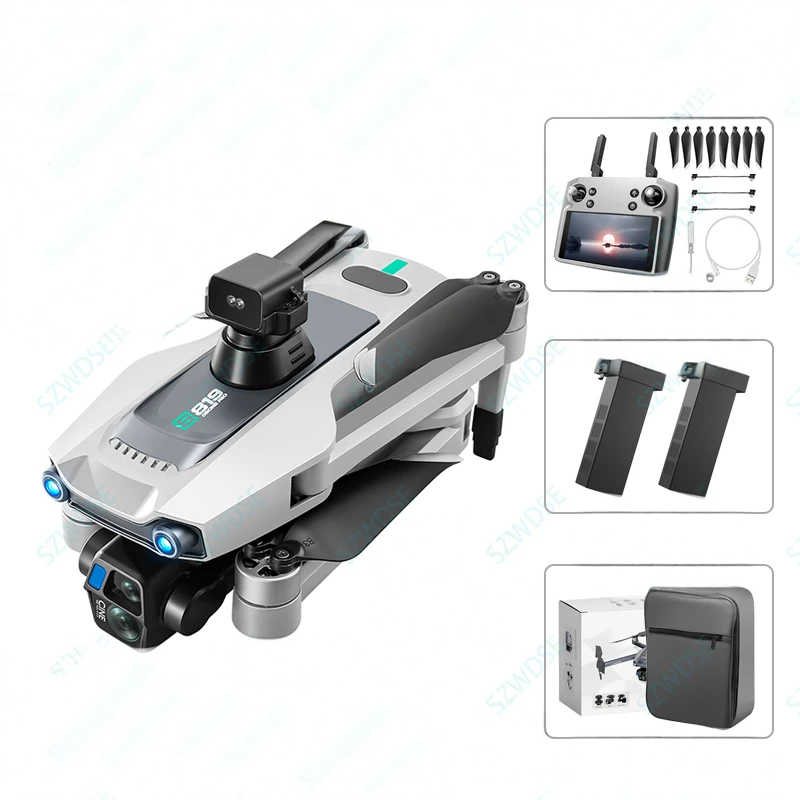 Drone S819 GPS HD avec Télécommande à Écran et 2 Batteries