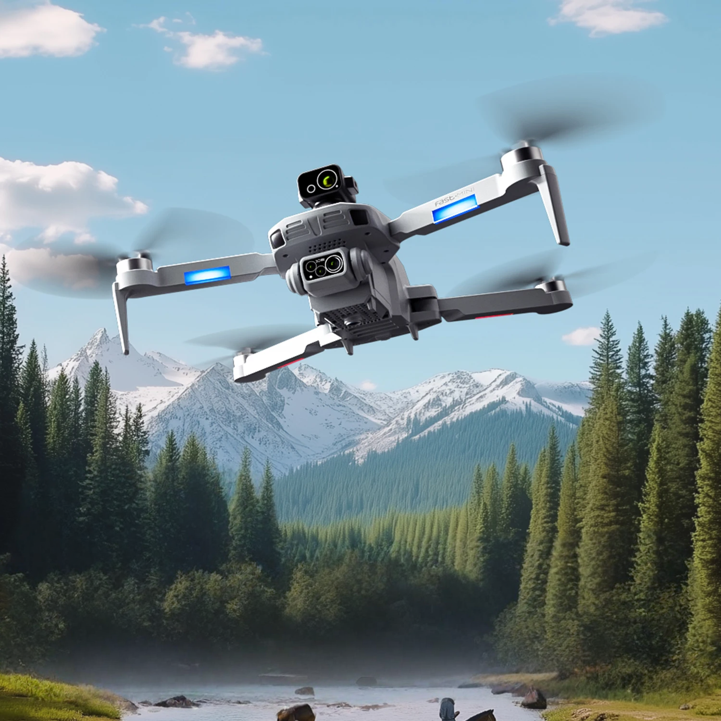 4DRC F8 pro MAX Drone Télécommandé 5G WIFI Écran Quadcopter 8K HD Dual Camera FPV Avec Évitement Obstacles Jouet Drone